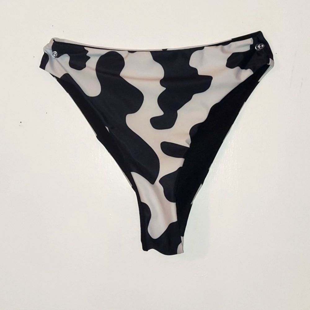 Cow print bikini bottoms
